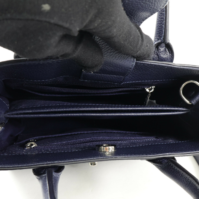 CHANEL 牛皮皮革Neo Executive Tote Mini銀扣手挽肩背兩用袋-10