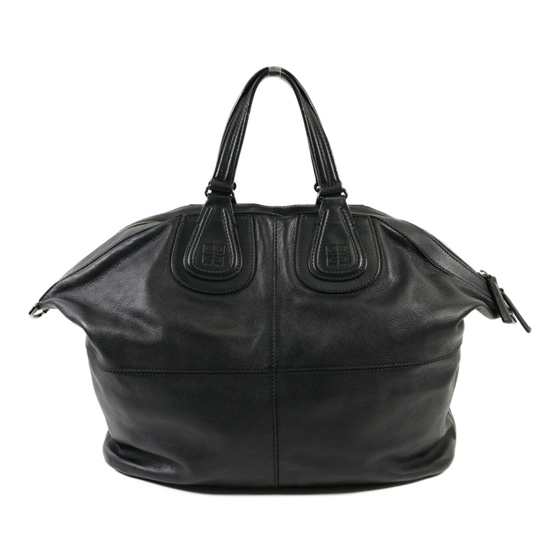 GIVENCHY 牛皮皮革2Way Shoulder Bag銀扣手挽肩背兩用袋-1