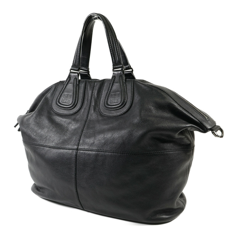 GIVENCHY 牛皮皮革2Way Shoulder Bag銀扣手挽肩背兩用袋-2