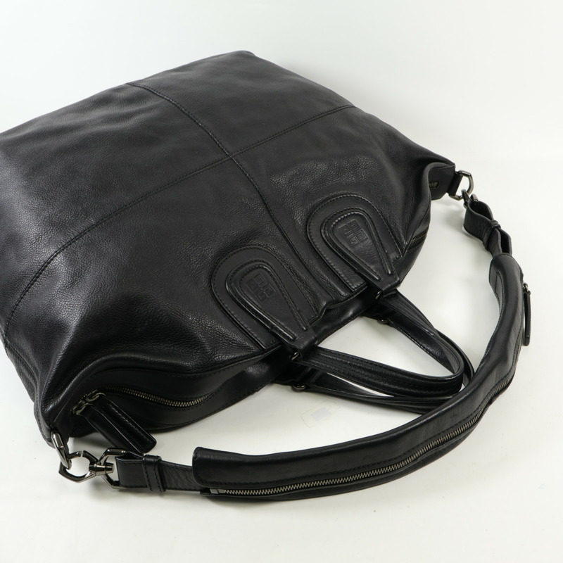 GIVENCHY 牛皮皮革2Way Shoulder Bag銀扣手挽肩背兩用袋-8