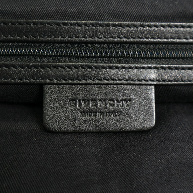 GIVENCHY 牛皮皮革2Way Shoulder Bag銀扣手挽肩背兩用袋-11