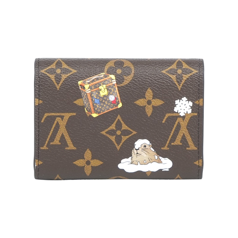 Monogram Rosalie 冬季旅遊圖案零錢包(冰藍色)-2