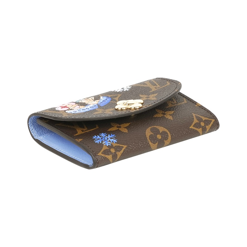 Monogram Rosalie 冬季旅遊圖案零錢包(冰藍色)-3