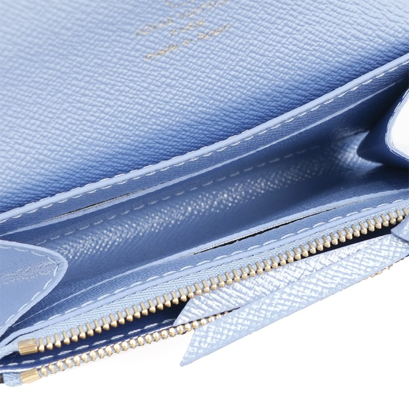 Monogram Rosalie 冬季旅遊圖案零錢包(冰藍色)-5