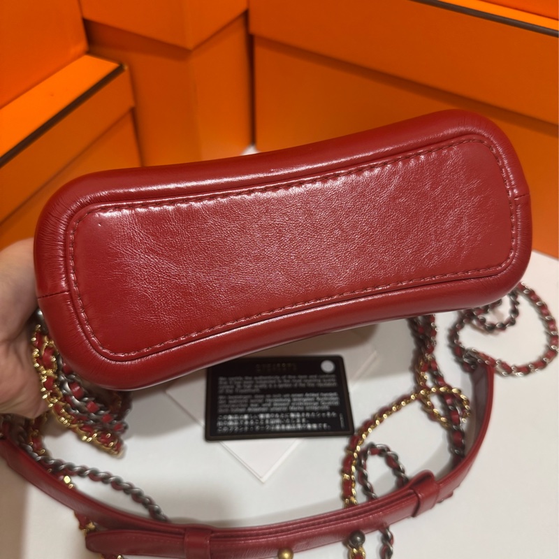Chanel 復古紅毛呢編織流浪包 （小） ❤️ 超美的紅色 近全新 有保卡-8