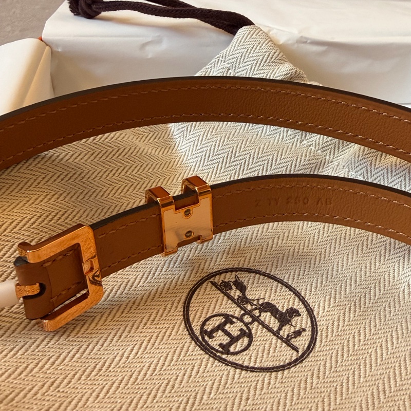 全新未使用愛馬仕Hermes Pop H Belt皮帶 金色Gold 80-4