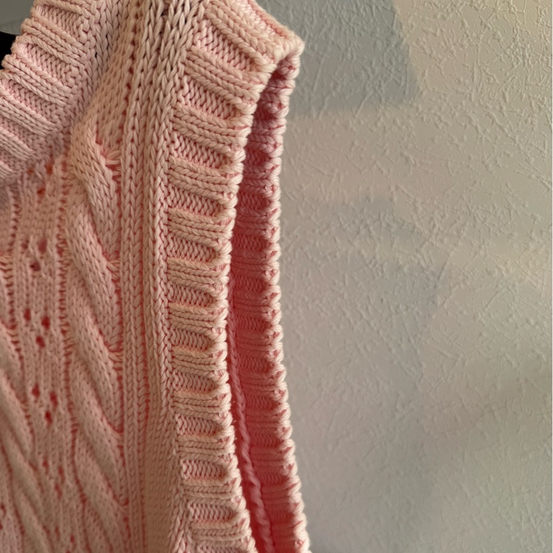 prada粉色針織背心-3