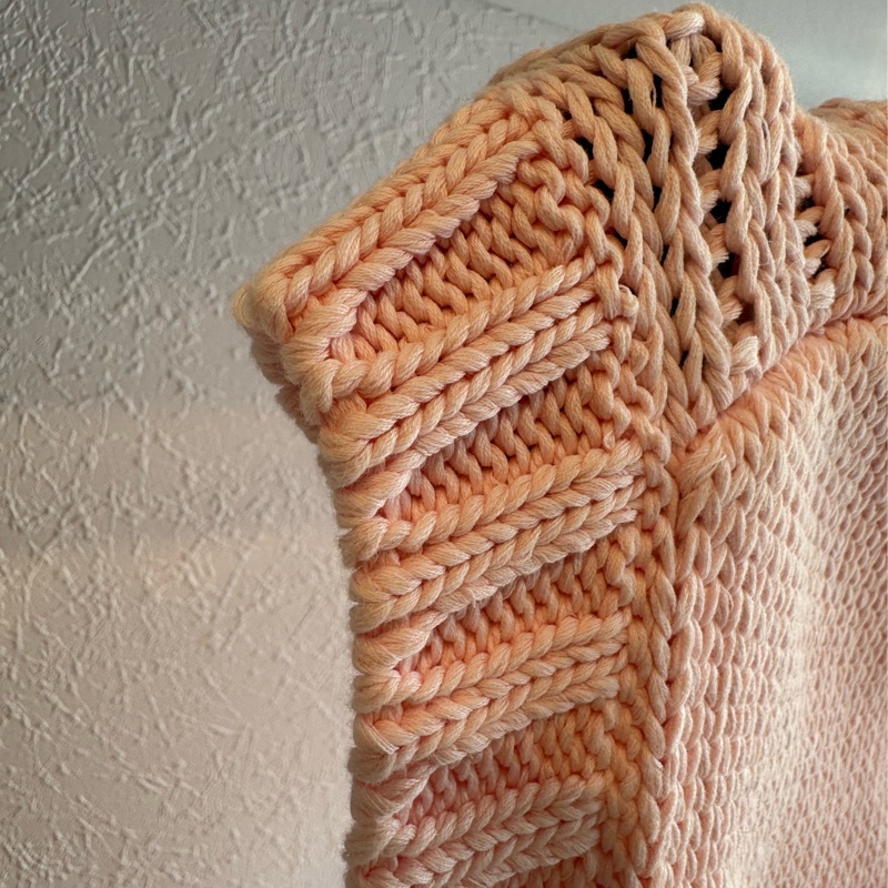 prada粉色針織背心-8