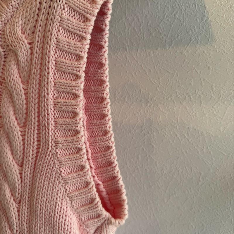 prada粉色針織背心-12