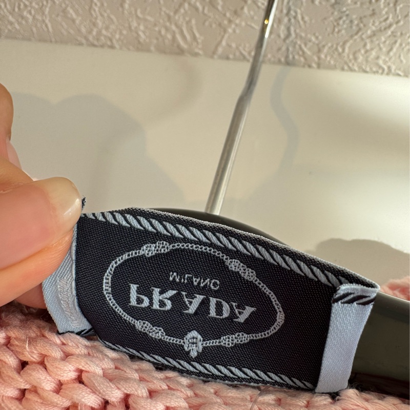 prada粉色針織背心-13