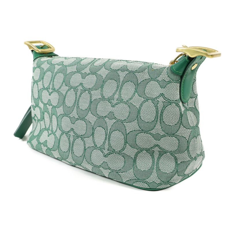 COACH 牛皮皮革Shoulder Bag金扣肩背袋-2