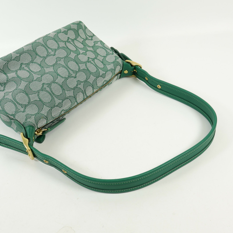 COACH 牛皮皮革Shoulder Bag金扣肩背袋-9