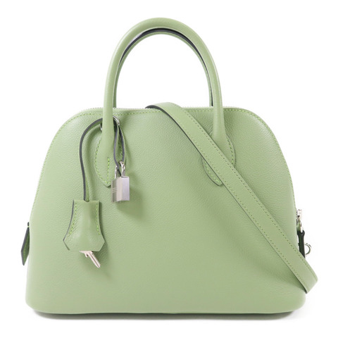 HERMES Evercolor皮革Bolide 27銀扣手挽肩背兩用袋