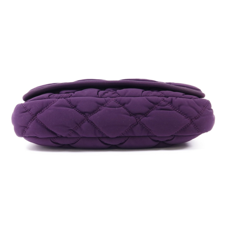 CHANEL 布料Shoulder Bag銀扣肩背袋-3