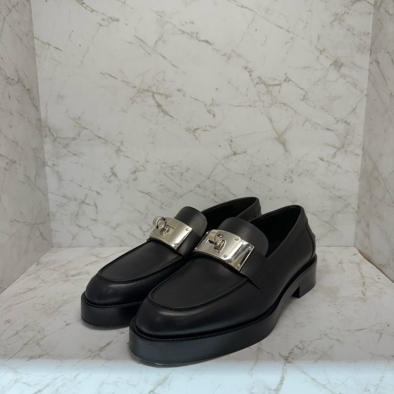 HERMES 黑銀KELLY瑪莉珍鞋 _ 37-0