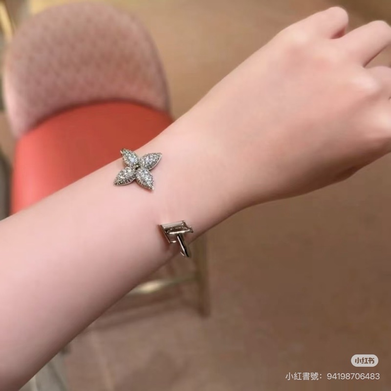 Louis Vuitton LV Louisette Signature Strass 手鐲 S碼-2