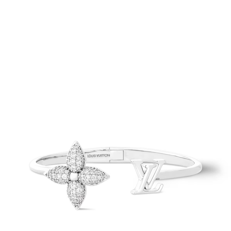 Louis Vuitton LV Louisette Signature Strass 手鐲 S碼-4
