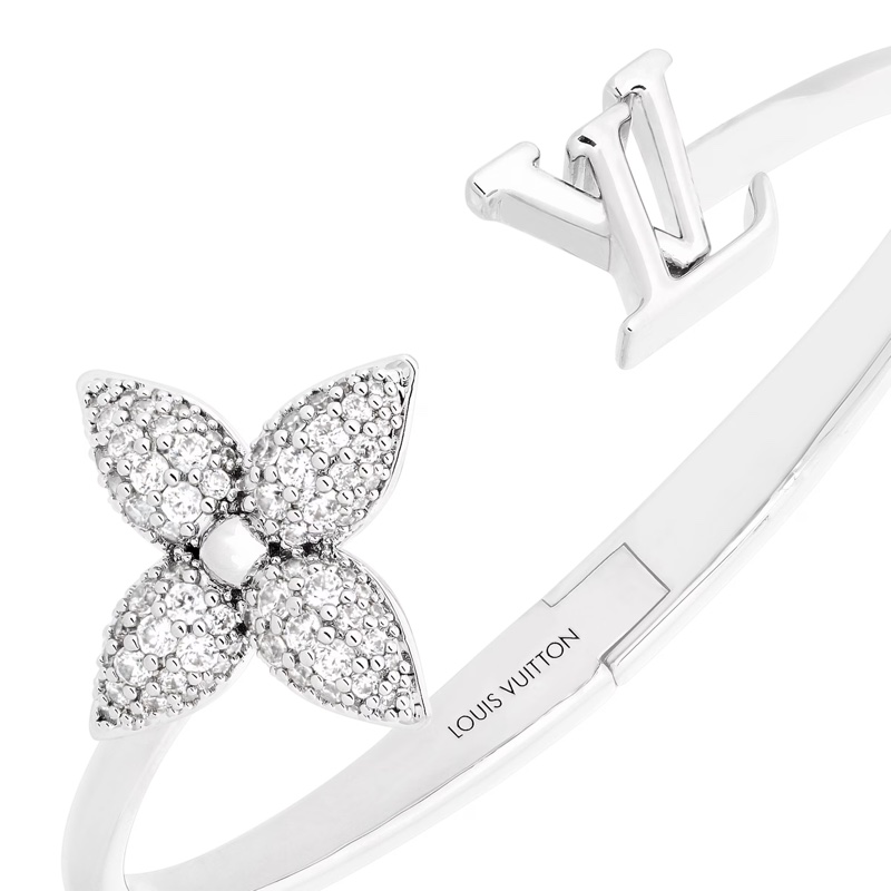 Louis Vuitton LV Louisette Signature Strass 手鐲 M碼-2