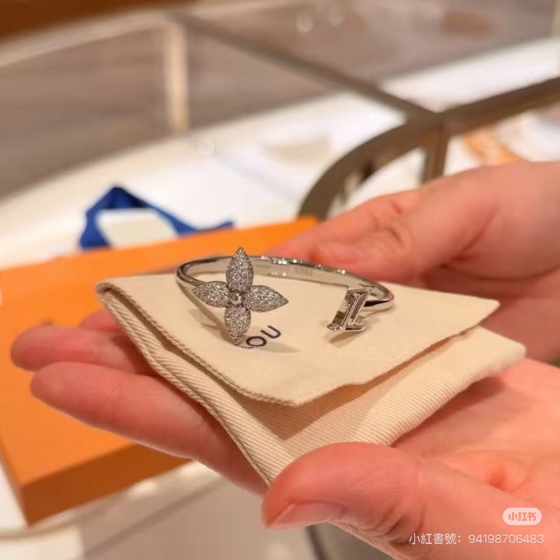 Louis Vuitton LV Louisette Signature Strass 手鐲 M碼-3