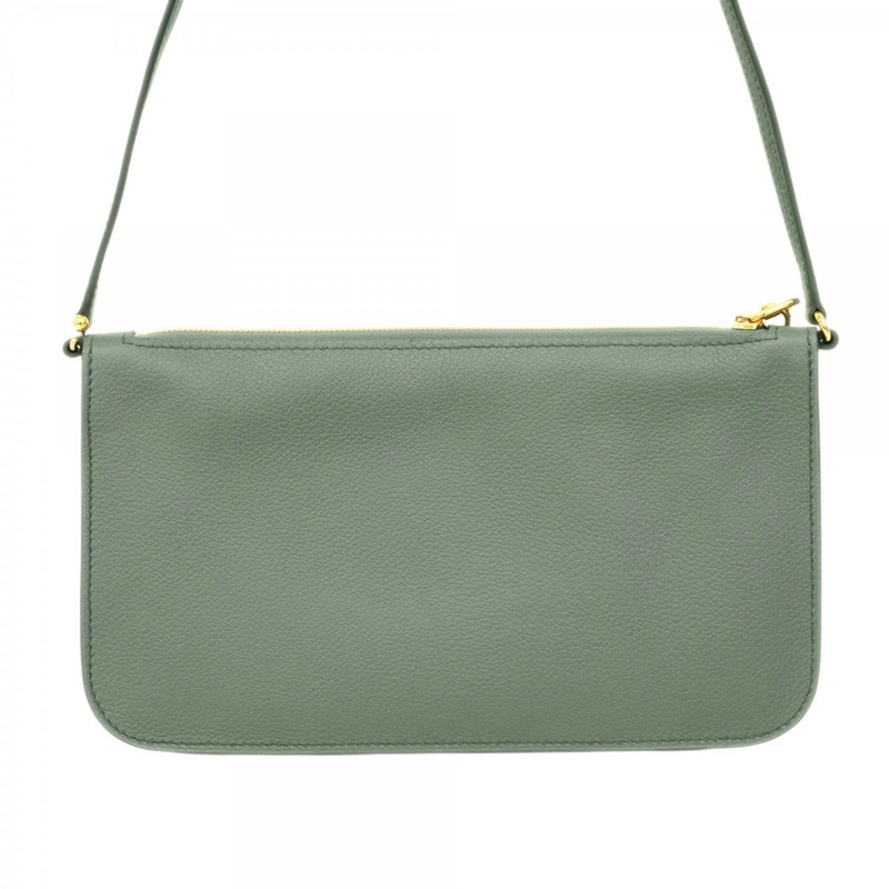 愛馬仕 Hermès Zip Ango To-Go 手拿包，Chaine d'Ancre 色，Evercolor Vert Amande 色，K 印花，女士款-6