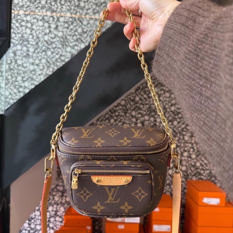 LV bumbag mini 老花三用包
