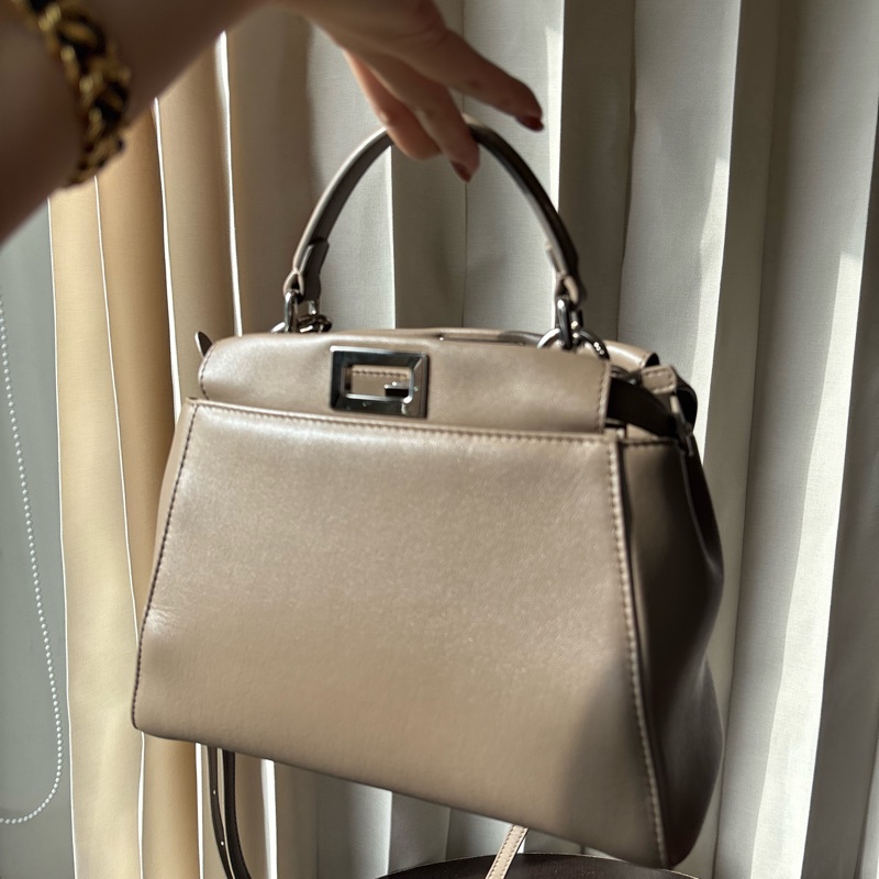 fendi peekaboo 最耐用的灰 小尺寸-7