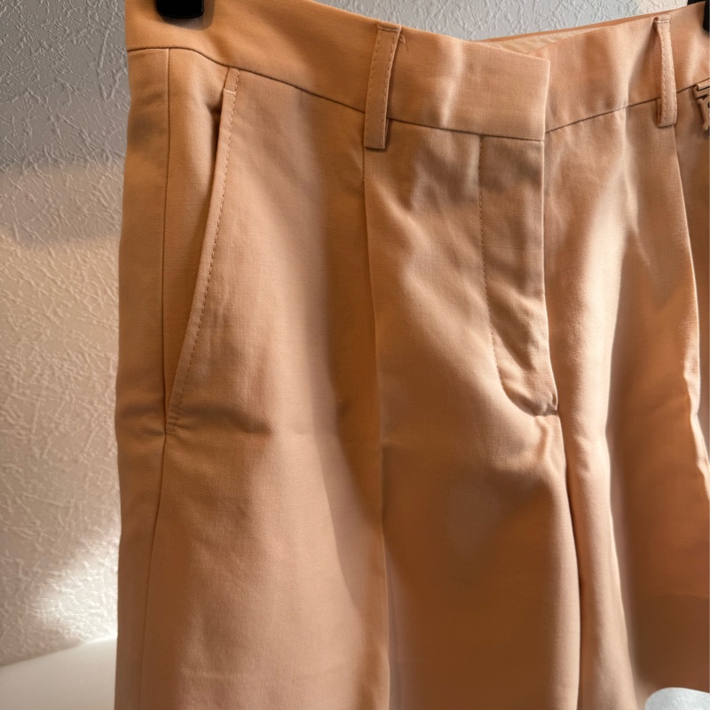 Burberry 粉橘色TB短褲-2