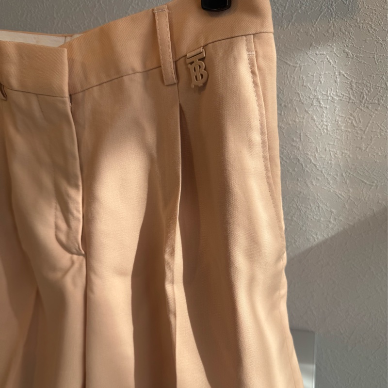 Burberry 粉橘色TB短褲-3