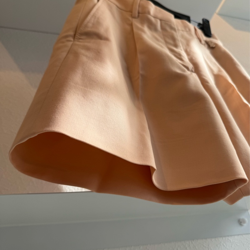 Burberry 粉橘色TB短褲-5