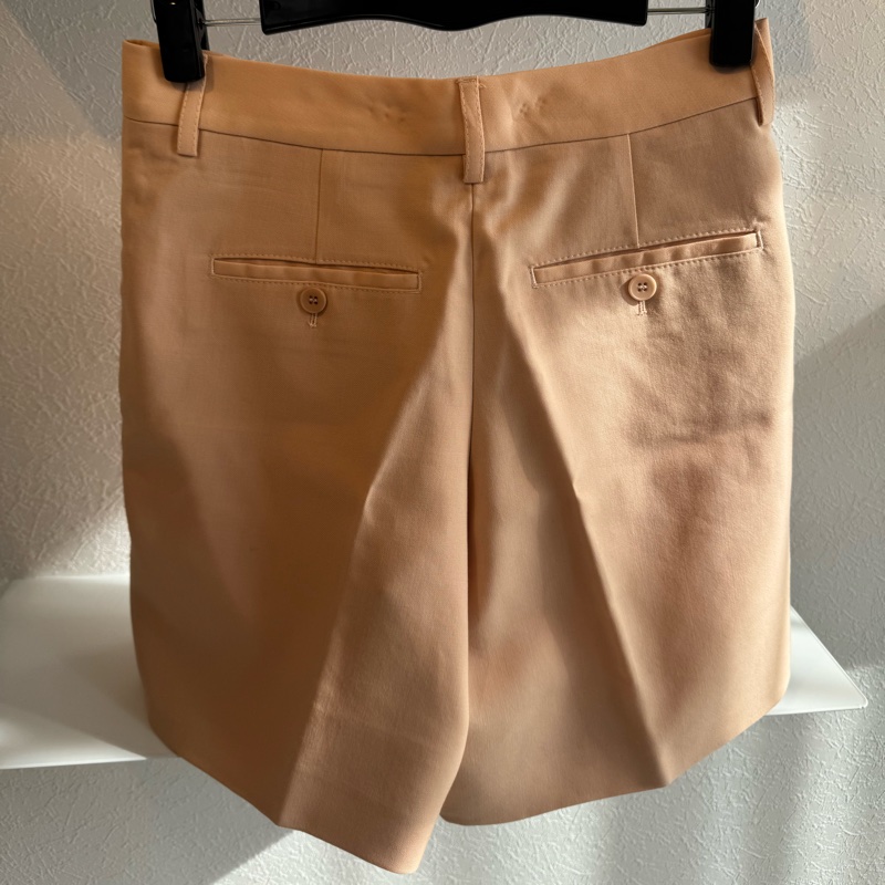 Burberry 粉橘色TB短褲-7