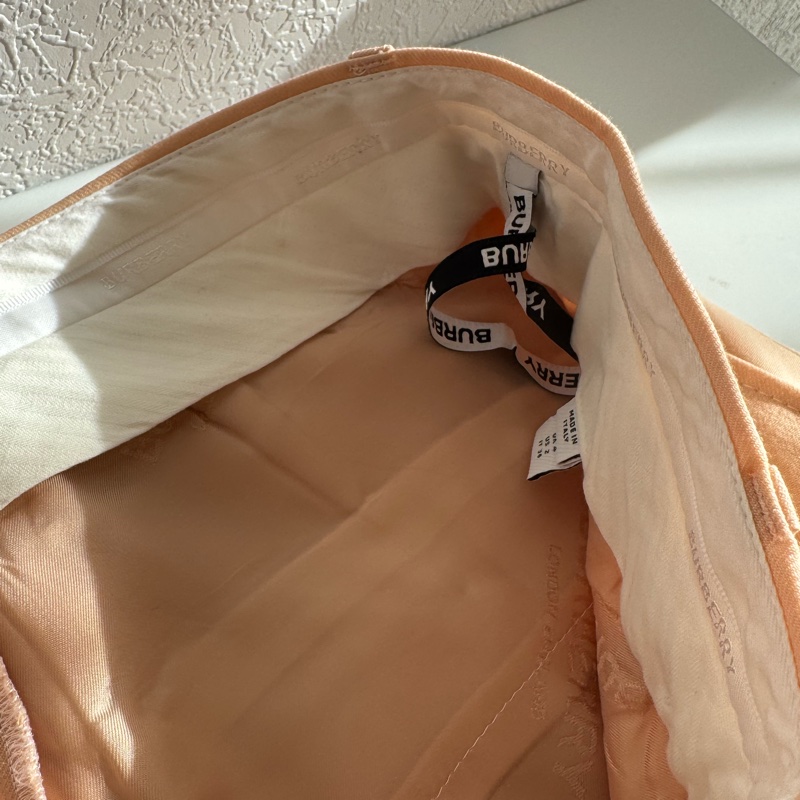 Burberry 粉橘色TB短褲-19