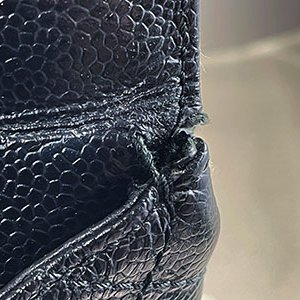 ＊奢華大道國際精品＊【CH0712】CHANEL 黑色魚子醬DECA MATELASSE 金釦鍊帶肩背包-7