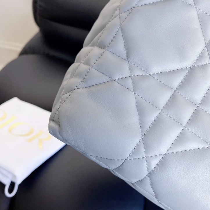 【近新閒置品】迪奧Dior toujours 霧霾藍 大號手提單肩包 tote-10