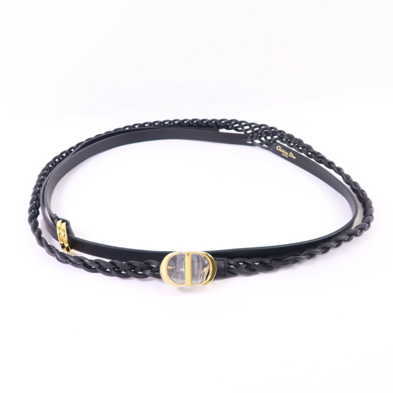 Dior 牛皮皮革Belt金扣皮帶-2