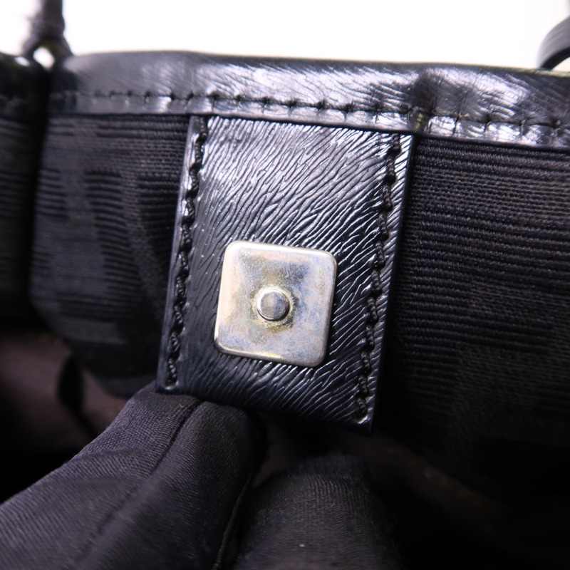 FENDI 帆布Zucca Mini Mare金扣手挽袋-7