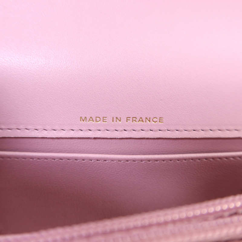 CHANEL 羊皮皮革Chain Shoulder Bag金扣手挽肩背兩用袋-7