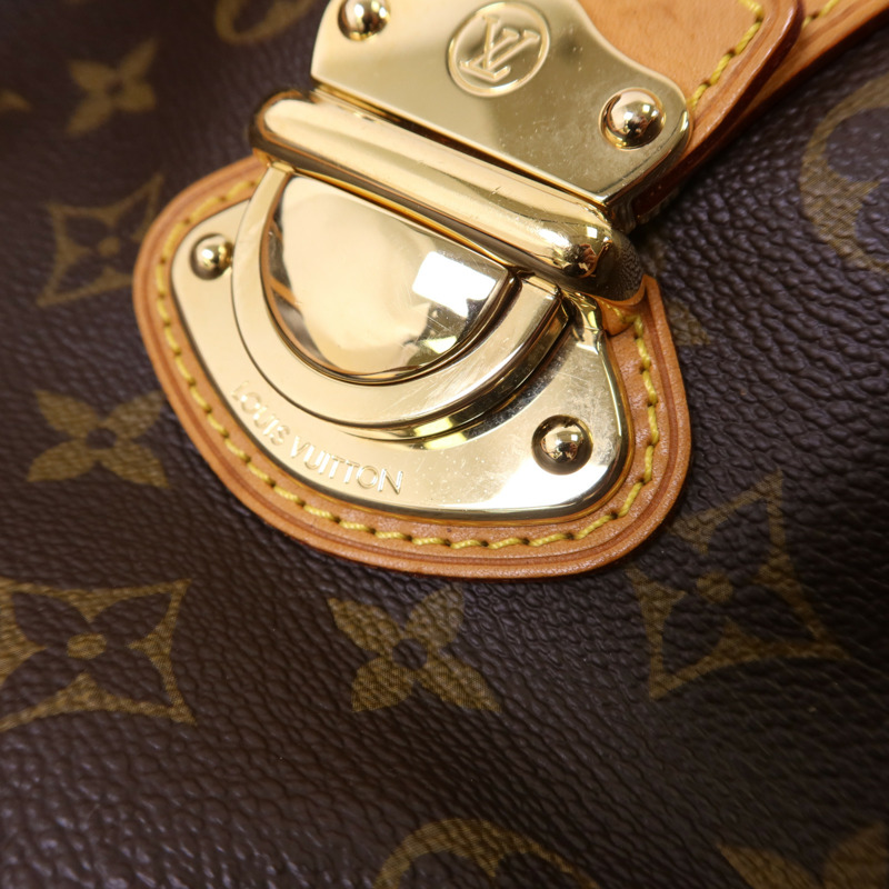 LOUIS VUITTON Monogram Stresa PM金扣肩背袋棕色-8