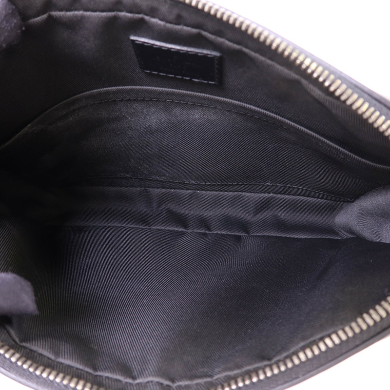 LOUIS VUITTON Monogram Eclipse Reverse Trio Messenger銀扣肩背袋灰色-6