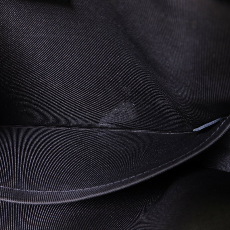 LOUIS VUITTON Monogram Eclipse Reverse Trio Messenger銀扣肩背袋灰色-16