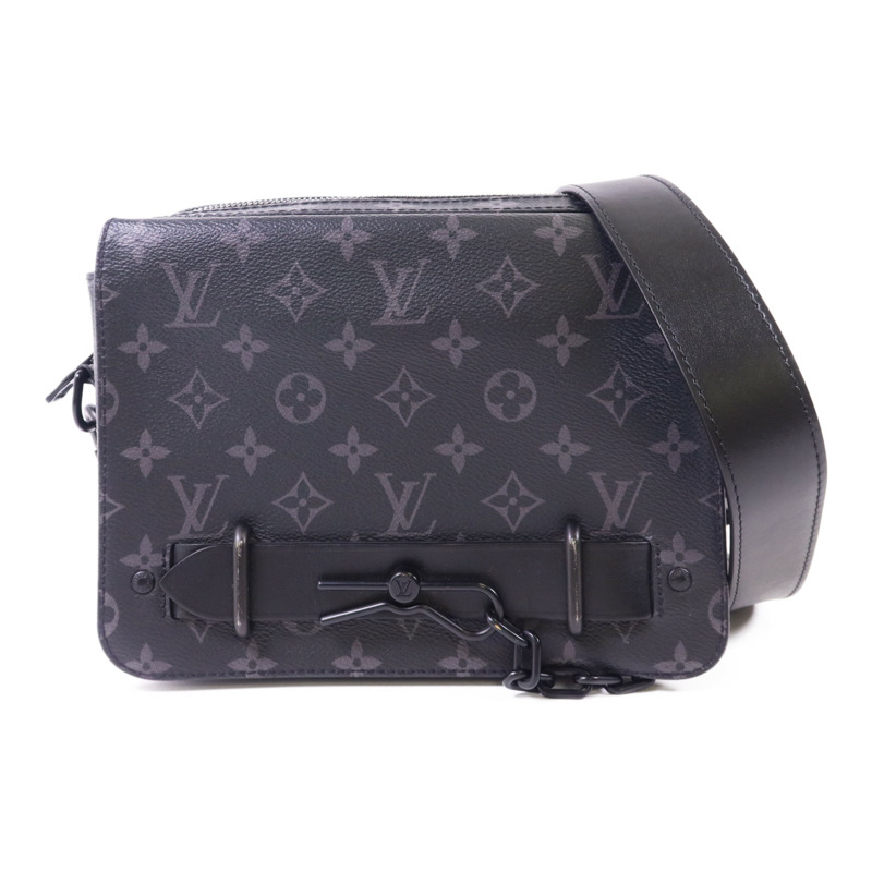 LOUIS VUITTON Monogram Eclipse Steamer肩背袋-0