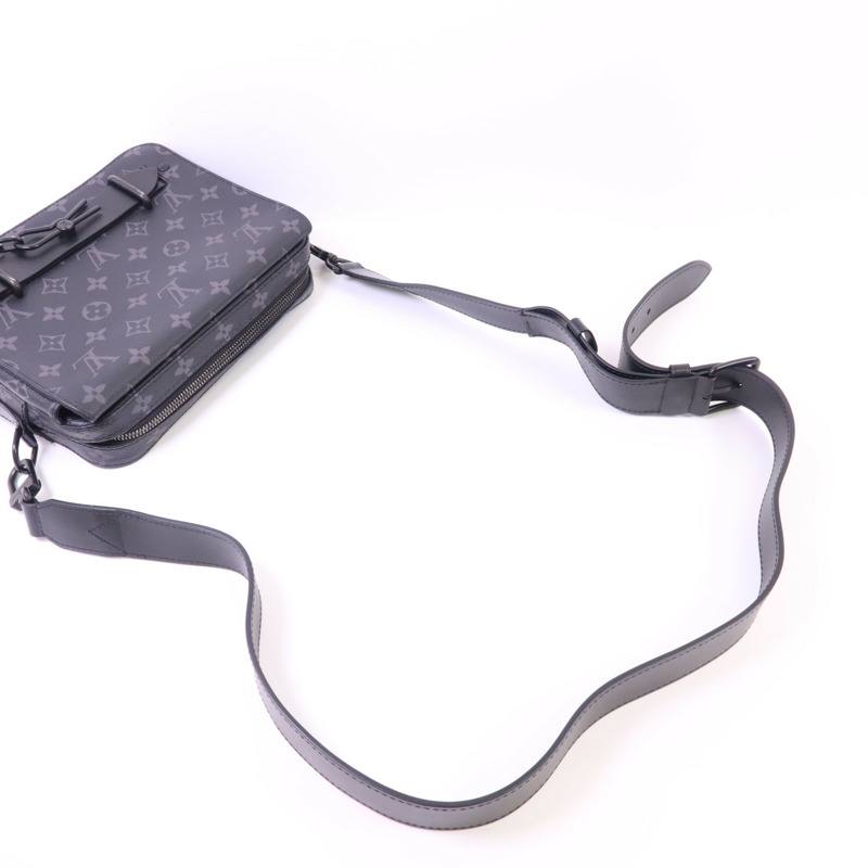 LOUIS VUITTON Monogram Eclipse Steamer肩背袋-4