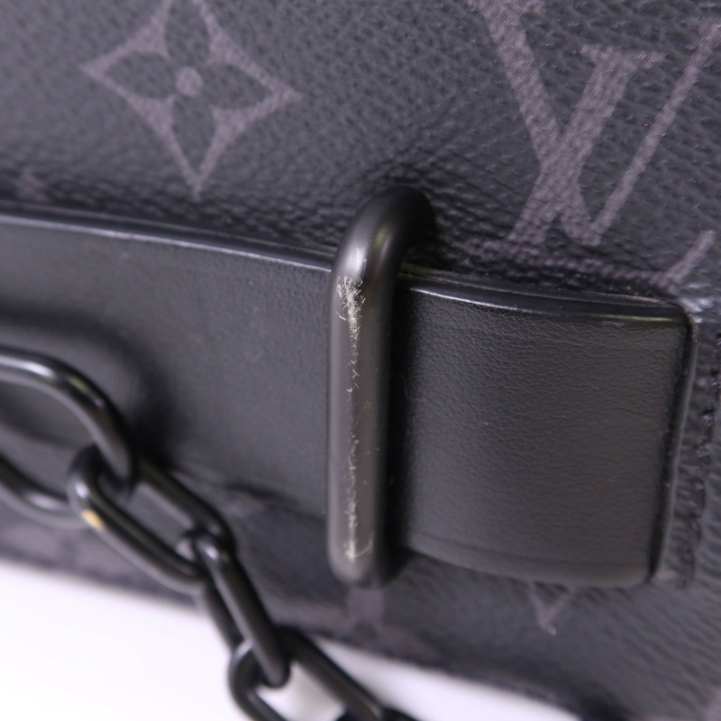 LOUIS VUITTON Monogram Eclipse Steamer肩背袋-8