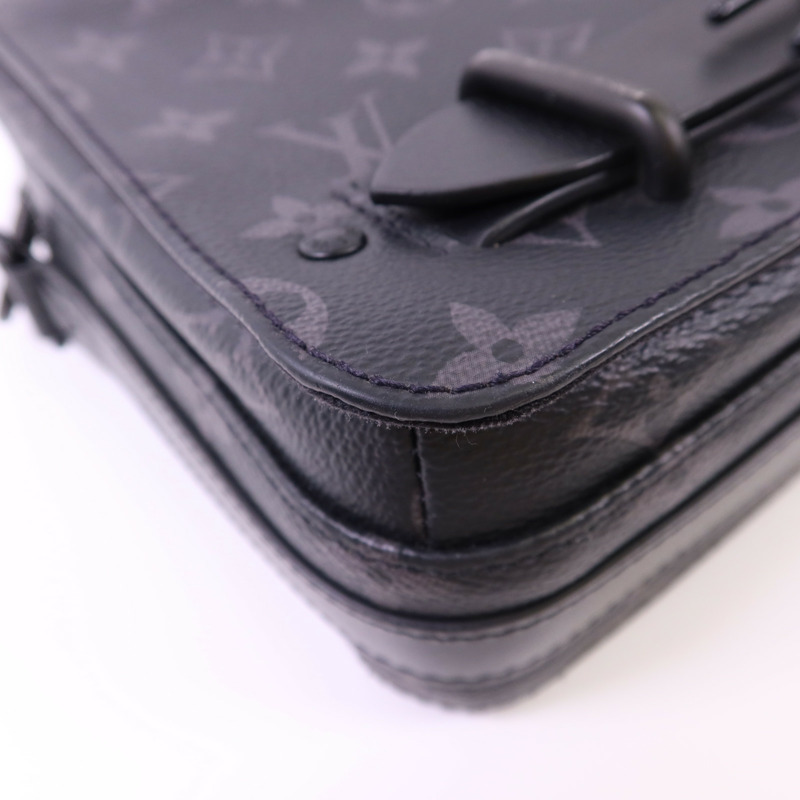 LOUIS VUITTON Monogram Eclipse Steamer肩背袋-14