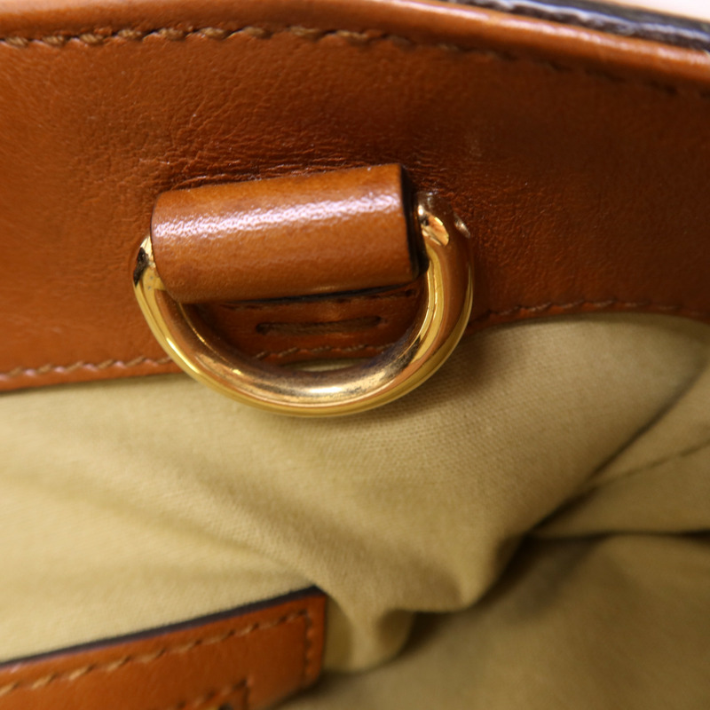 GUCCI 帆布Sherry Line Vintage Tote Bag金扣手挽肩背兩用袋-10