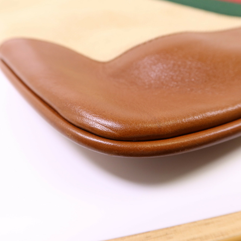 GUCCI 帆布Sherry Line Vintage Tote Bag金扣手挽肩背兩用袋-14