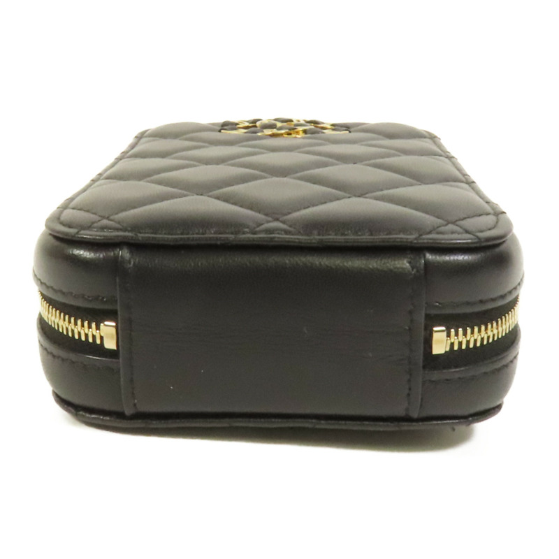 CHANEL 羊皮皮革Chain Shoulder金扣鏈帶肩背袋-3