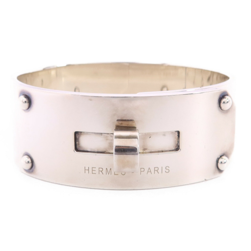 HERMES 925純銀Kelly MM Bracelet手鐲#16cm-0