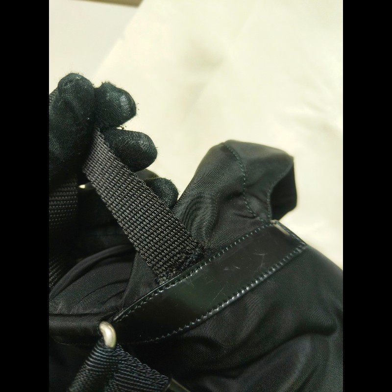 🔥年終狂降🔥【限時降價只到12/31】【8成新】㊣✨PRADA✨普拉達 黑色 帆布 皮革 口袋 中型 後背包 /二手包/二手精品🌳二手樹屋🌳-18