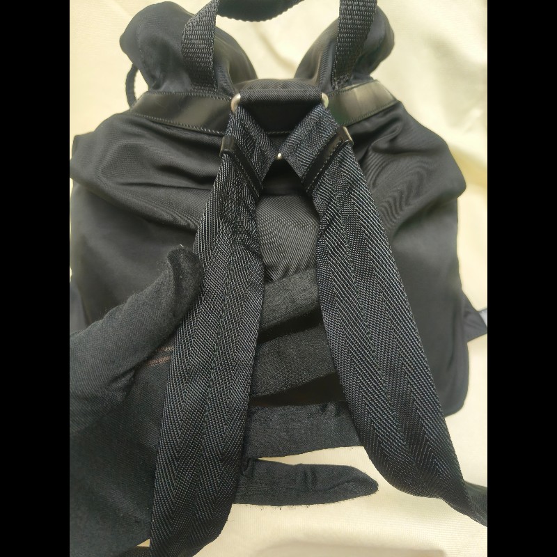 🔥年終狂降🔥【限時降價只到12/31】【8成新】㊣✨PRADA✨普拉達 黑色 帆布 皮革 口袋 中型 後背包 /二手包/二手精品🌳二手樹屋🌳-21