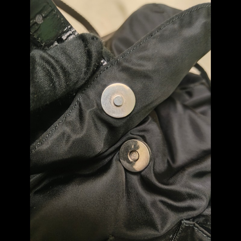 🔥年終狂降🔥【限時降價只到12/31】【8成新】㊣✨PRADA✨普拉達 黑色 帆布 皮革 口袋 中型 後背包 /二手包/二手精品🌳二手樹屋🌳-27